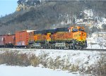 BNSF  7594,  BNSF's   St.Croix  Sub.